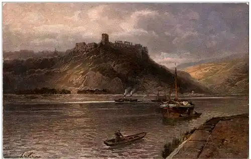 Burg Rheinfels - Künstlerkarte -116498