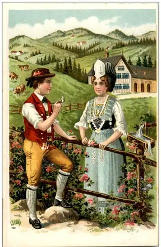 Appenzell - Tracht mit Sonderstempel 600 Jahre Schlacht bei Stoss -118056