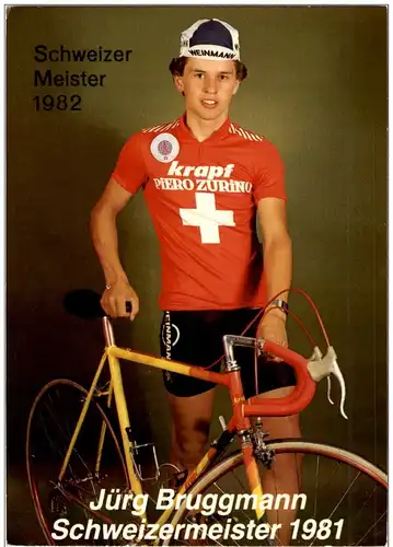 Jürg Bruggmann - Schweizer Meister 1981 Fahrrad -117244