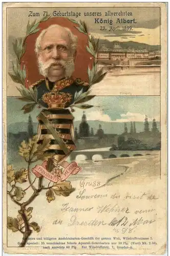 Zum 71. Geburtstag König Albert 1899 -117278