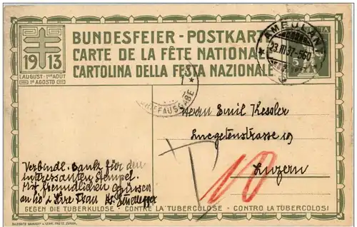 Bundesfeier Postkarte 1913 -116960