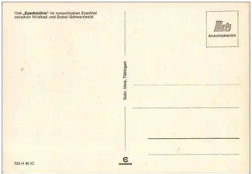 Eyachmühle zwischen Wildbad und Dobel -117864