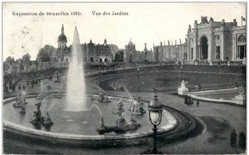 Exposition de Bruxelles 1910 - Vue des Jardins -118738
