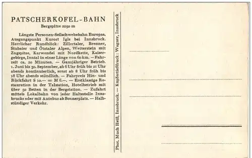 Patscherkofel Bahn Seilbahn -119140