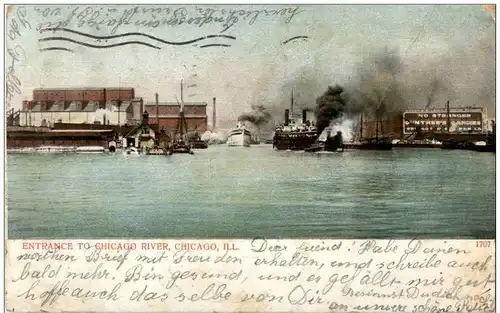 Chicago - Entrance to Chicago River -118850