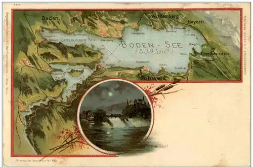 Rheinfall - Bodensee - Litho -118986