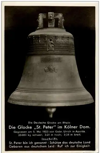 Die Glocke St. Peter im Kölner Dom -119546