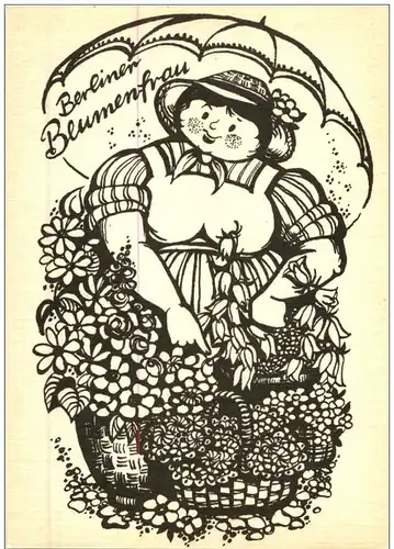 Heinrich Zille - Berliner Blumenfrau -117354