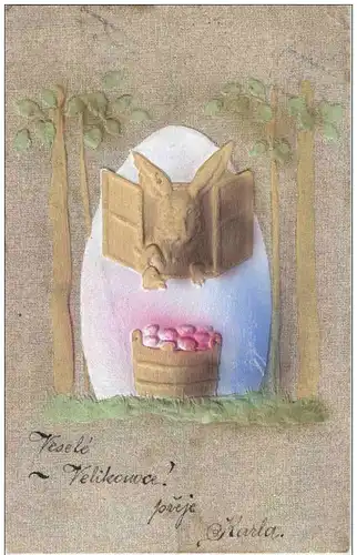 Hase Ostereier - Prägekarte -118506