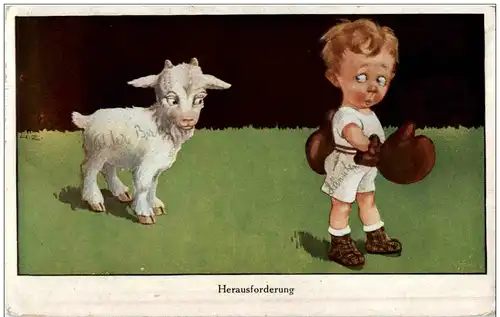 Humor - Herausforderung Ziege Boxer -117566