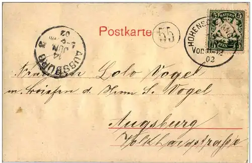 Hohenschwangau - Prägekarte -119558