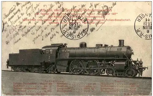 Schnellzug Verbundlokomotive -117664