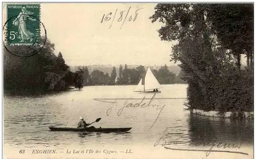 Enghien - Le Lac et l Ile des Cygnes -120040