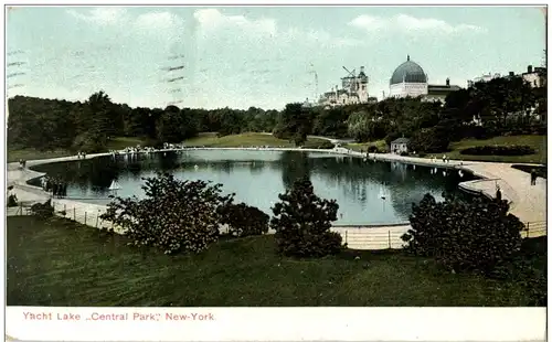 New York - Yacht Lake Central Park -118932