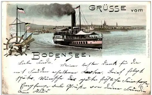 Gruss vom Bodensee - Litho -119746