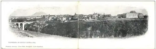 Panorama di Civita Castellana - Klappkarte -120014