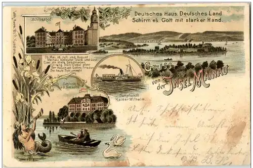 Gruss von der Insel Mainau - Litho -119774