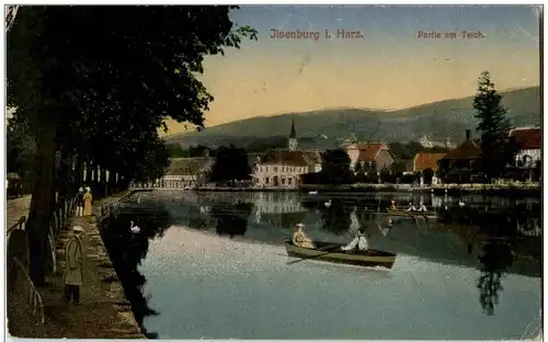 Ilsenburg im Harz - Partie am Teich -119906