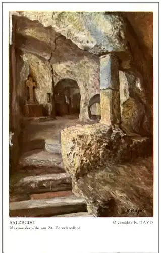 Salzburg - Maximuskapelle - Künstlerkarte K Hayd -120190