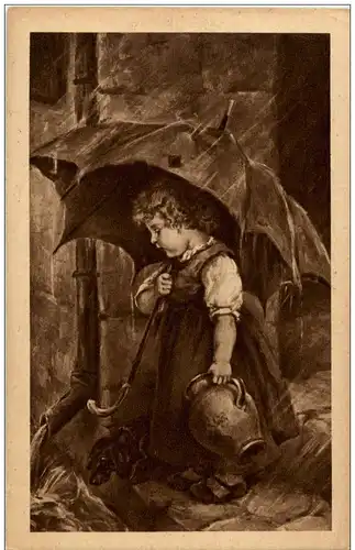 Kind mit Schirm -121856