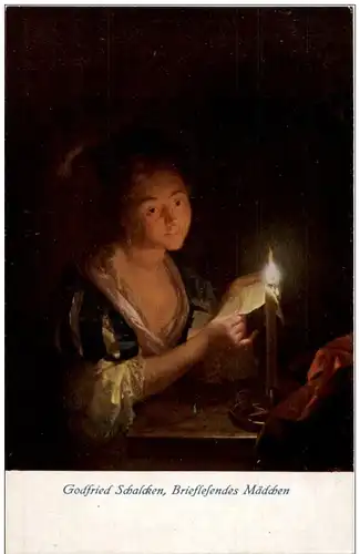 Godfried Schalcken - Brieflesendes Mädchen -122096