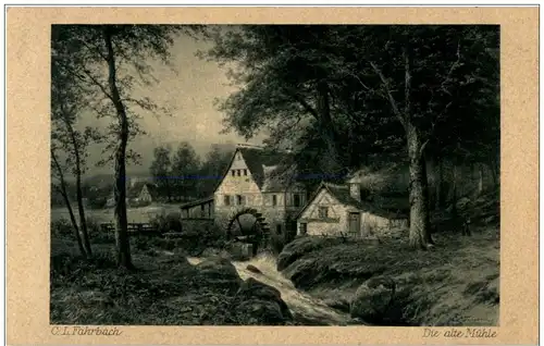 C. L. Fahrbach - die alte Mühle -122378