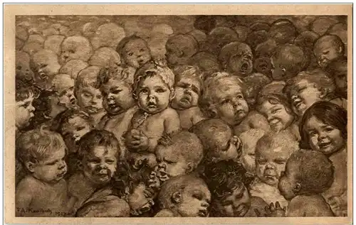 F. A. von Kaulbach - Deutschlands Zukunft - Kinder -122574