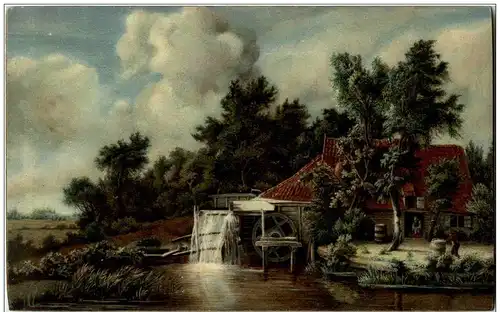 Meindert Hobbema - Die Wassermühle -122386