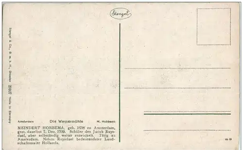 Meindert Hobbema - Die Wassermühle -122386