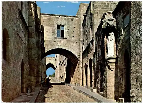 Rhodes - The street of the Knight -121190