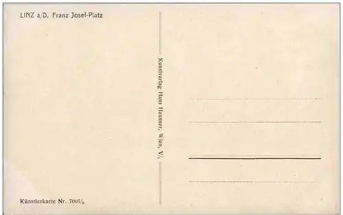 Linz - Franz Josephs Platz - Künstlerkarte -122820