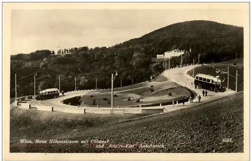 Wien - Neue Höhenstrasse mit Cobenzl - Autobus -123114