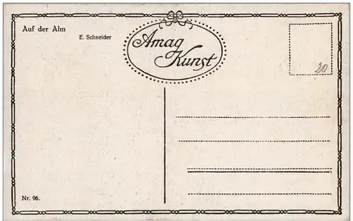 Jagd - E. Schneider - Auf der Alm -123360