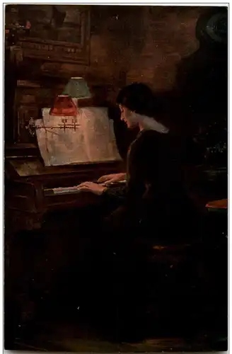 Frau am Klavier Piano -121976