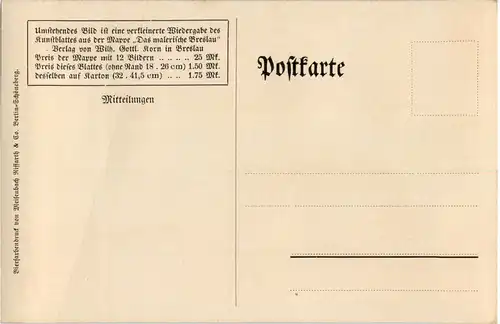 Breslau - Neumarkt - Künstlerkarte Langer -66174