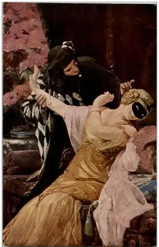 Frau mit MAske -122058