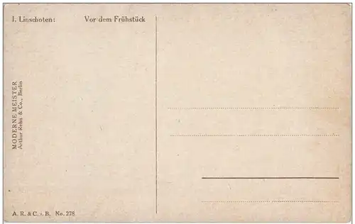 I. Linschoten - Vor dem Frühstück -122450