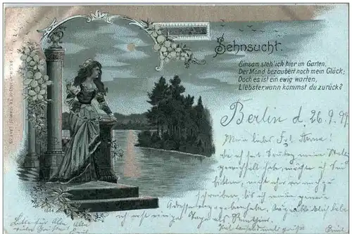 Sehnsucht - Frau - Litho -123606