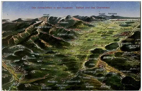 Schlachtfeld in den Vogesen - Belfort und das Oberelsass -123922