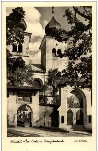 Millstatt am Milstättersee - Kirche und Kriegerdenkmal -122666