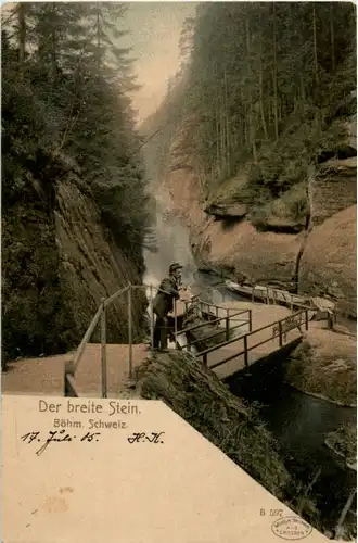 Der breite Stein - Böhmische Schweiz -66954