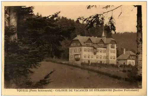 Yquell - Poste Schirmeck - colonie de Vacances de Strasbourg -124154