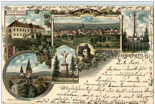 Gruss aus Weissenburg - Litho -124368