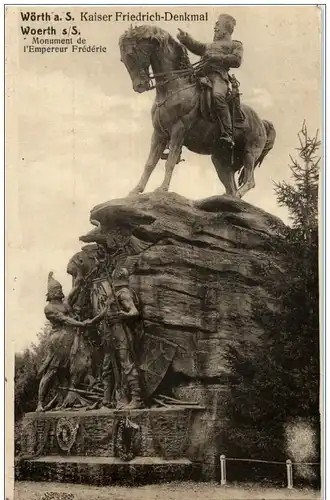 Wörth a Sauer - Kaiser Friedrich Denkmal -124392