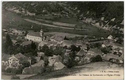 Le Chateau de Storkensohn et l Eglise d Urbes -124164