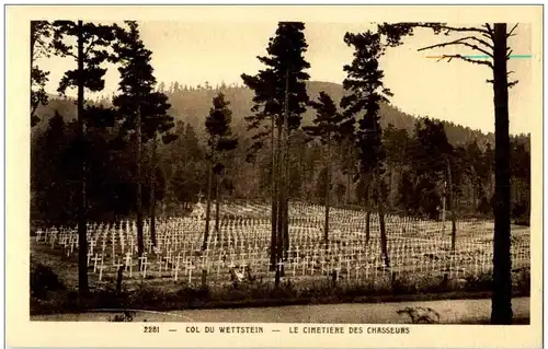 Col de Wettstein - Le cimetiere des Chasseurs -124372