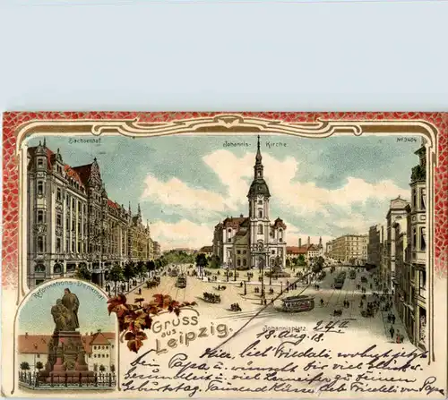 Gruss aus Leipzig - Litho -67572