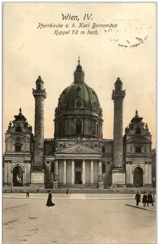 Wien IV - Pfarrkirche Karl Borromäus -122964