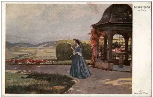 Carl Leopold Voss - Spaziergang im Park -122110