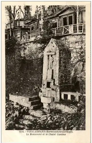 Vieil Armand - Hartmannswillerkopf - Le Monument et le chalet Cantine -123814